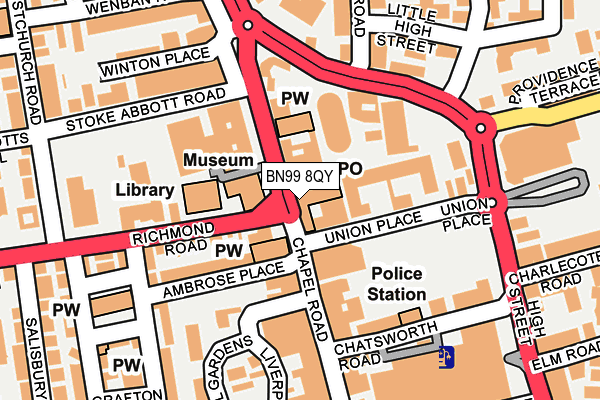 BN99 8QY map - OS OpenMap – Local (Ordnance Survey) BN99 8QY map - OS OpenMap – Local (Ordnance Survey)