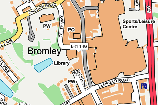 BR1 1HG map - OS OpenMap – Local (Ordnance Survey) BR1 1HG map - OS OpenMap – Local (Ordnance Survey)