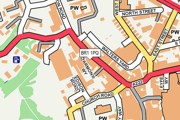BR1 1PQ map - OS OpenMap – Local (Ordnance Survey) BR1 1PQ map - OS OpenMap – Local (Ordnance Survey)
