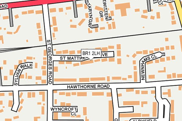BR1 2LH map - OS OpenMap – Local (Ordnance Survey) BR1 2LH map - OS OpenMap – Local (Ordnance Survey)