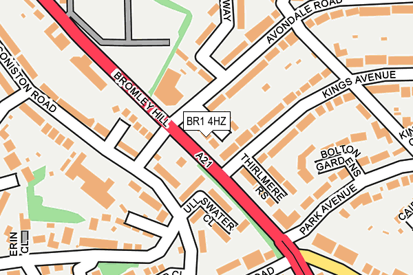 BR1 4HZ map - OS OpenMap – Local (Ordnance Survey) BR1 4HZ map - OS OpenMap – Local (Ordnance Survey)