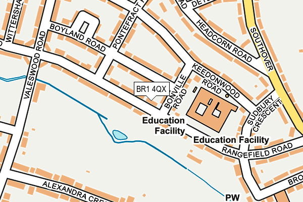 BR1 4QX map - OS OpenMap – Local (Ordnance Survey) BR1 4QX map - OS OpenMap – Local (Ordnance Survey)