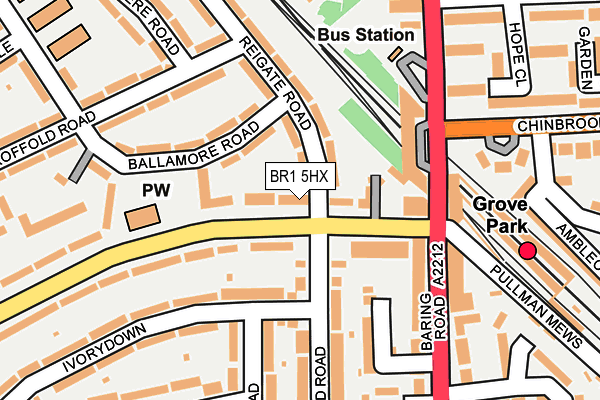 BR1 5HX map - OS OpenMap – Local (Ordnance Survey) BR1 5HX map - OS OpenMap – Local (Ordnance Survey)