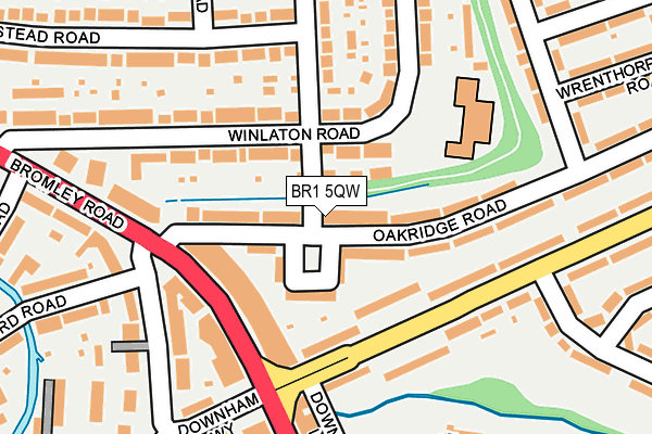 BR1 5QW map - OS OpenMap – Local (Ordnance Survey) BR1 5QW map - OS OpenMap – Local (Ordnance Survey)