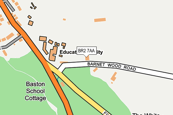 BR2 7AA map - OS OpenMap – Local (Ordnance Survey) BR2 7AA map - OS OpenMap – Local (Ordnance Survey)