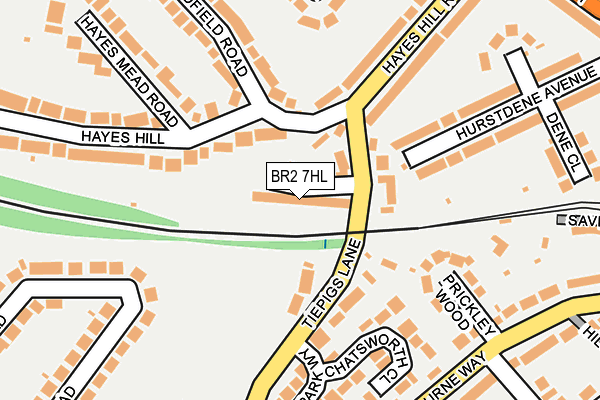 BR2 7HL map - OS OpenMap – Local (Ordnance Survey) BR2 7HL map - OS OpenMap – Local (Ordnance Survey)