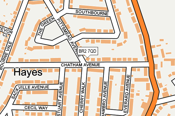 BR2 7QD map - OS OpenMap – Local (Ordnance Survey) BR2 7QD map - OS OpenMap – Local (Ordnance Survey)