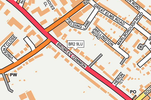 BR2 9LU map - OS OpenMap – Local (Ordnance Survey) BR2 9LU map - OS OpenMap – Local (Ordnance Survey)