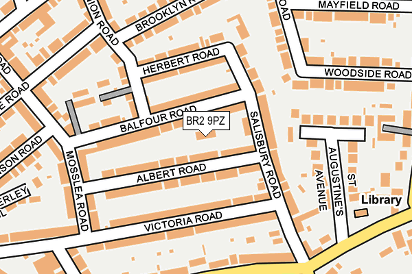 BR2 9PZ map - OS OpenMap – Local (Ordnance Survey) BR2 9PZ map - OS OpenMap – Local (Ordnance Survey)