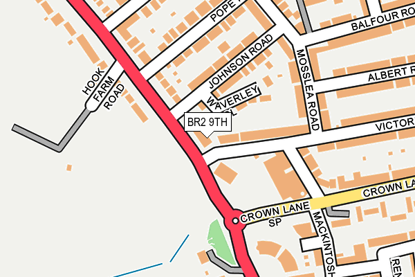 BR2 9TH map - OS OpenMap – Local (Ordnance Survey) BR2 9TH map - OS OpenMap – Local (Ordnance Survey)