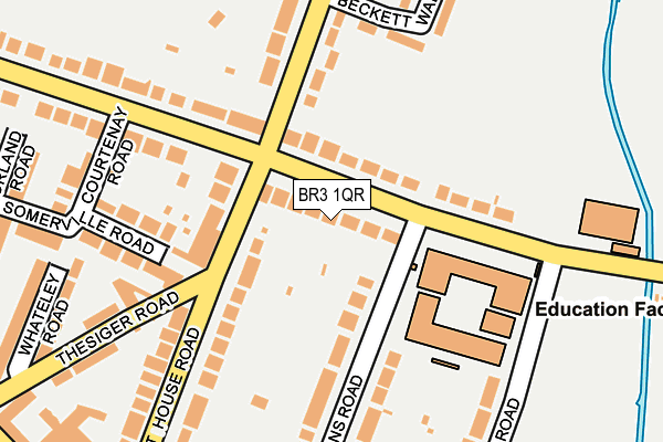 BR3 1QR map - OS OpenMap – Local (Ordnance Survey) BR3 1QR map - OS OpenMap – Local (Ordnance Survey)