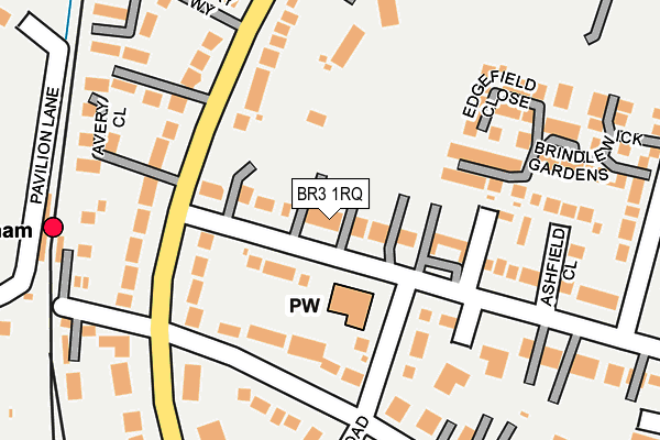 BR3 1RQ map - OS OpenMap – Local (Ordnance Survey) BR3 1RQ map - OS OpenMap – Local (Ordnance Survey)