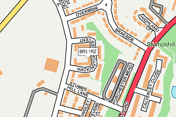 BR3 1RZ map - OS OpenMap – Local (Ordnance Survey) BR3 1RZ map - OS OpenMap – Local (Ordnance Survey)