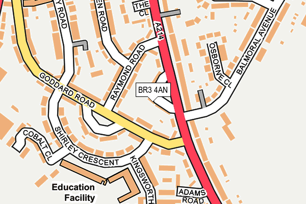 BR3 4AN map - OS OpenMap – Local (Ordnance Survey) BR3 4AN map - OS OpenMap – Local (Ordnance Survey)