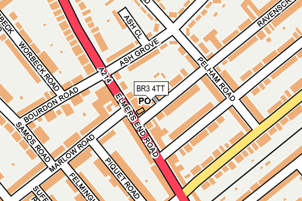 BR3 4TT map - OS OpenMap – Local (Ordnance Survey) BR3 4TT map - OS OpenMap – Local (Ordnance Survey)
