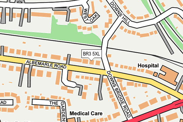 BR3 5XL map - OS OpenMap – Local (Ordnance Survey) BR3 5XL map - OS OpenMap – Local (Ordnance Survey)