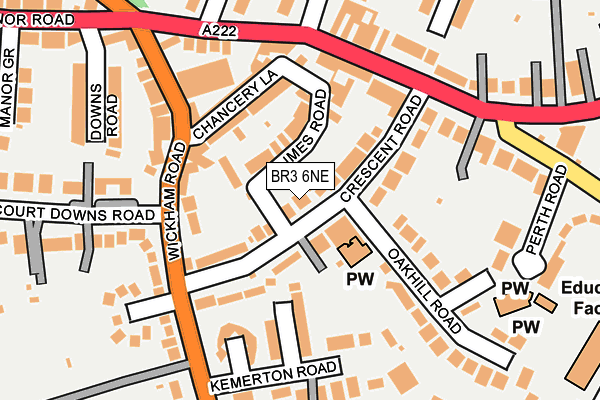 BR3 6NE map - OS OpenMap – Local (Ordnance Survey) BR3 6NE map - OS OpenMap – Local (Ordnance Survey)