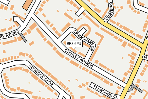 BR3 6PU map - OS OpenMap – Local (Ordnance Survey) BR3 6PU map - OS OpenMap – Local (Ordnance Survey)