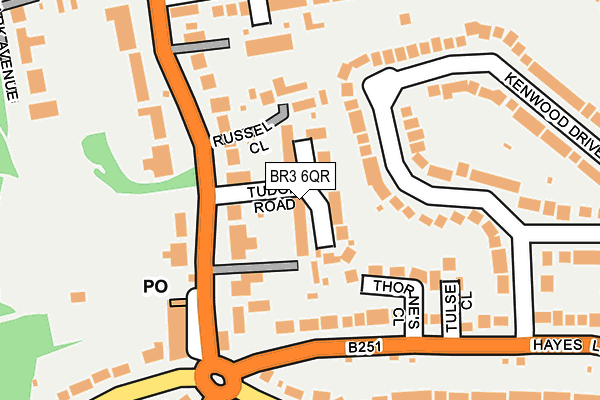 BR3 6QR map - OS OpenMap – Local (Ordnance Survey) BR3 6QR map - OS OpenMap – Local (Ordnance Survey)