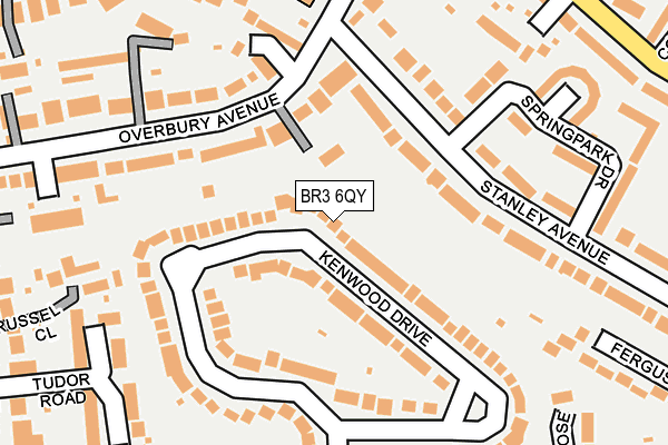 BR3 6QY map - OS OpenMap – Local (Ordnance Survey) BR3 6QY map - OS OpenMap – Local (Ordnance Survey)