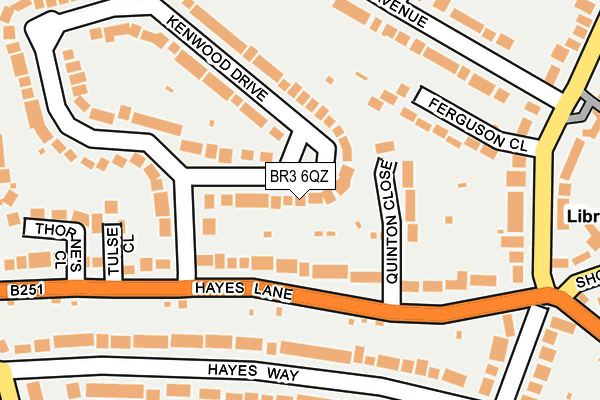 BR3 6QZ map - OS OpenMap – Local (Ordnance Survey) BR3 6QZ map - OS OpenMap – Local (Ordnance Survey)