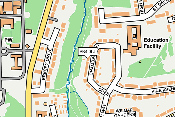 BR4 0LJ map - OS OpenMap – Local (Ordnance Survey) BR4 0LJ map - OS OpenMap – Local (Ordnance Survey)