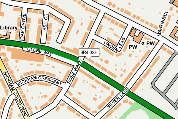 BR4 0SH map - OS OpenMap – Local (Ordnance Survey) BR4 0SH map - OS OpenMap – Local (Ordnance Survey)