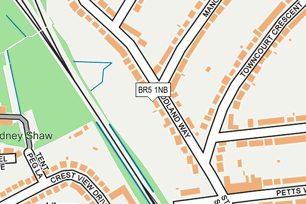 BR5 1NB map - OS OpenMap – Local (Ordnance Survey) BR5 1NB map - OS OpenMap – Local (Ordnance Survey)
