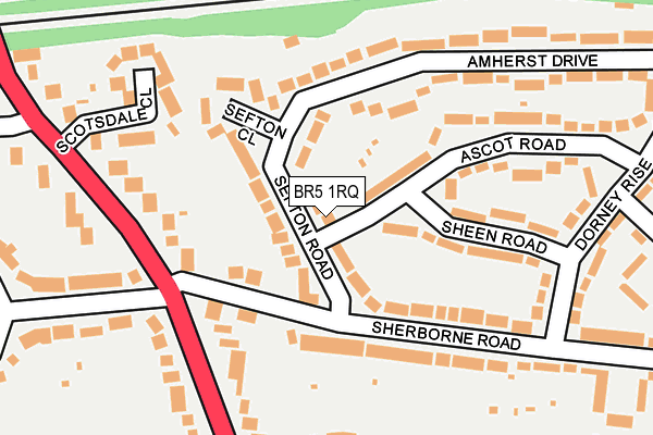 BR5 1RQ map - OS OpenMap – Local (Ordnance Survey)