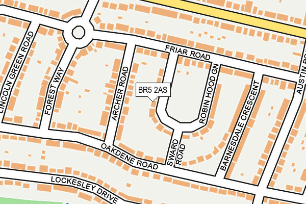 BR5 2AS map - OS OpenMap – Local (Ordnance Survey) BR5 2AS map - OS OpenMap – Local (Ordnance Survey)
