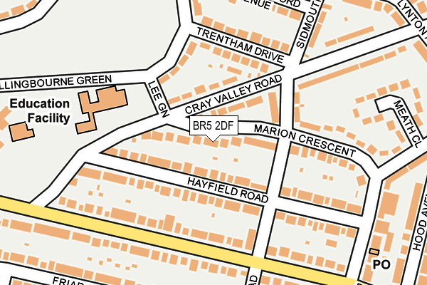 BR5 2DF map - OS OpenMap – Local (Ordnance Survey) BR5 2DF map - OS OpenMap – Local (Ordnance Survey)