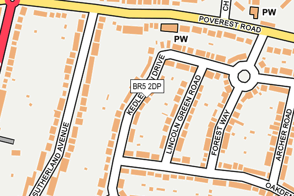 BR5 2DP map - OS OpenMap – Local (Ordnance Survey) BR5 2DP map - OS OpenMap – Local (Ordnance Survey)