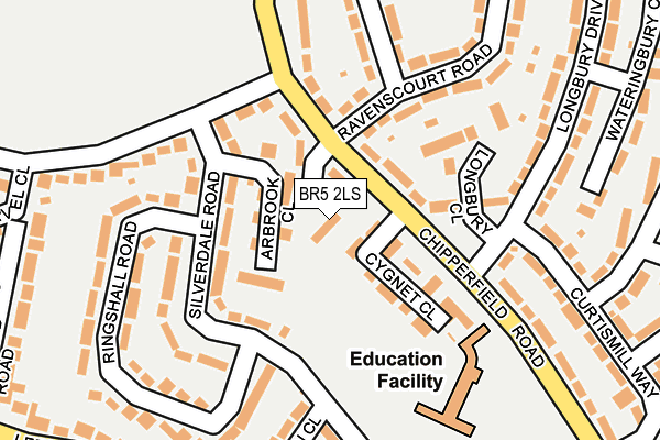 BR5 2LS map - OS OpenMap – Local (Ordnance Survey) BR5 2LS map - OS OpenMap – Local (Ordnance Survey)