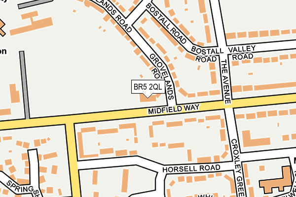 BR5 2QL map - OS OpenMap – Local (Ordnance Survey) BR5 2QL map - OS OpenMap – Local (Ordnance Survey)