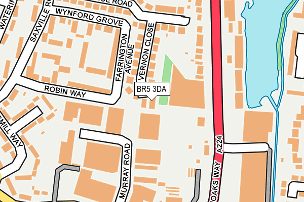 BR5 3DA map - OS OpenMap – Local (Ordnance Survey) BR5 3DA map - OS OpenMap – Local (Ordnance Survey)