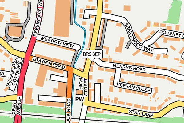 BR5 3EP map - OS OpenMap – Local (Ordnance Survey) BR5 3EP map - OS OpenMap – Local (Ordnance Survey)