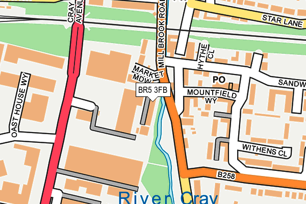 BR5 3FB map - OS OpenMap – Local (Ordnance Survey) BR5 3FB map - OS OpenMap – Local (Ordnance Survey)