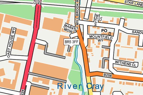 BR5 3FF map - OS OpenMap – Local (Ordnance Survey) BR5 3FF map - OS OpenMap – Local (Ordnance Survey)