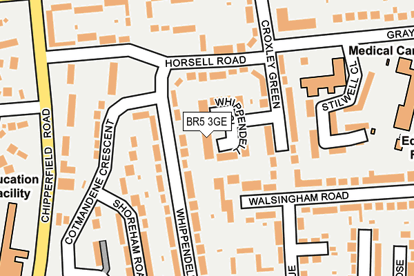 BR5 3GE map - OS OpenMap – Local (Ordnance Survey) BR5 3GE map - OS OpenMap – Local (Ordnance Survey)