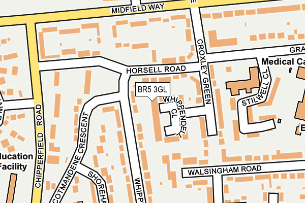 BR5 3GL map - OS OpenMap – Local (Ordnance Survey) BR5 3GL map - OS OpenMap – Local (Ordnance Survey)
