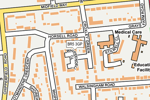 BR5 3GP map - OS OpenMap – Local (Ordnance Survey) BR5 3GP map - OS OpenMap – Local (Ordnance Survey)