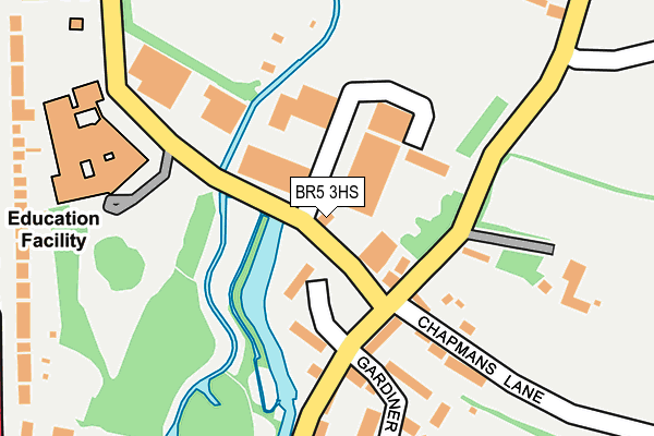 BR5 3HS map - OS OpenMap – Local (Ordnance Survey) BR5 3HS map - OS OpenMap – Local (Ordnance Survey)