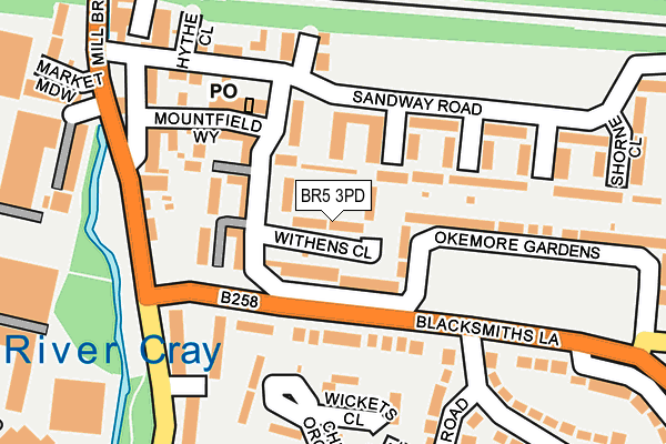 BR5 3PD map - OS OpenMap – Local (Ordnance Survey) BR5 3PD map - OS OpenMap – Local (Ordnance Survey)
