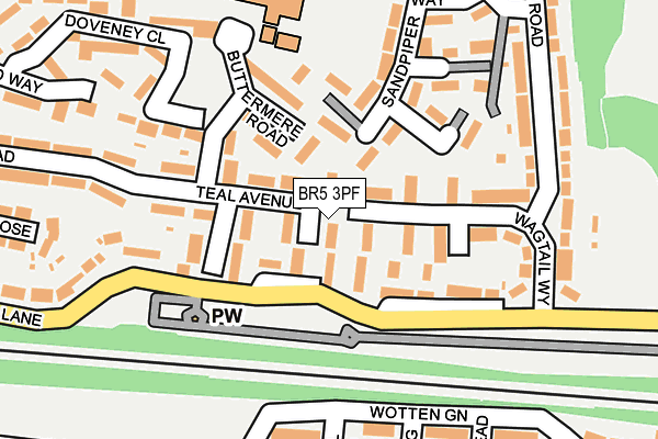 BR5 3PF map - OS OpenMap – Local (Ordnance Survey) BR5 3PF map - OS OpenMap – Local (Ordnance Survey)