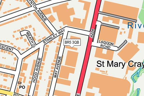 BR5 3QB map - OS OpenMap – Local (Ordnance Survey) BR5 3QB map - OS OpenMap – Local (Ordnance Survey)
