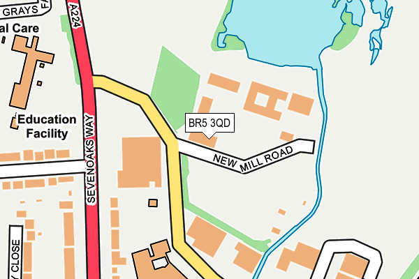 BR5 3QD map - OS OpenMap – Local (Ordnance Survey) BR5 3QD map - OS OpenMap – Local (Ordnance Survey)