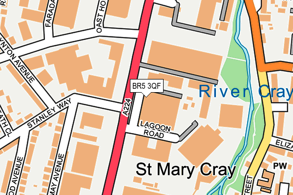 BR5 3QF map - OS OpenMap – Local (Ordnance Survey) BR5 3QF map - OS OpenMap – Local (Ordnance Survey)