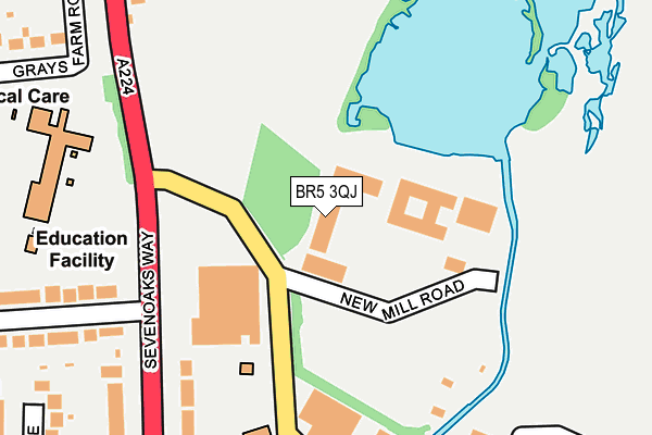 BR5 3QJ map - OS OpenMap – Local (Ordnance Survey) BR5 3QJ map - OS OpenMap – Local (Ordnance Survey)