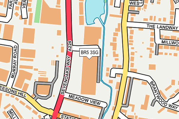 BR5 3SG map - OS OpenMap – Local (Ordnance Survey) BR5 3SG map - OS OpenMap – Local (Ordnance Survey)