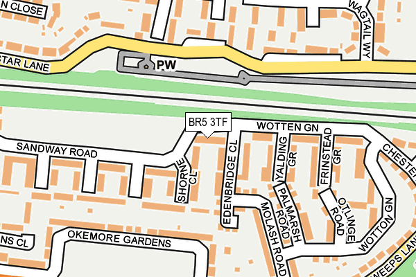 BR5 3TF map - OS OpenMap – Local (Ordnance Survey) BR5 3TF map - OS OpenMap – Local (Ordnance Survey)